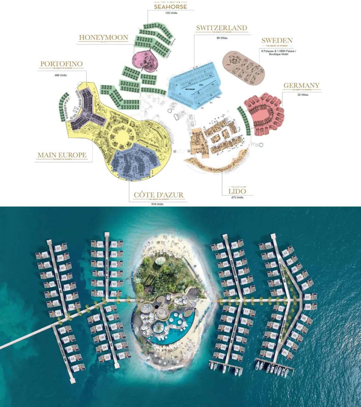 The Heart of Europe - Honeymoon Island and The Floating Seahorse